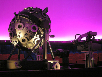 Der Projektor im Planetarium